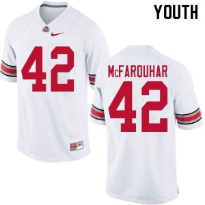 Youth Ohio State Buckeyes #42 Lloyd McFarquhar White Nike NCAA College Football Jersey New Year NYP1144FQ
